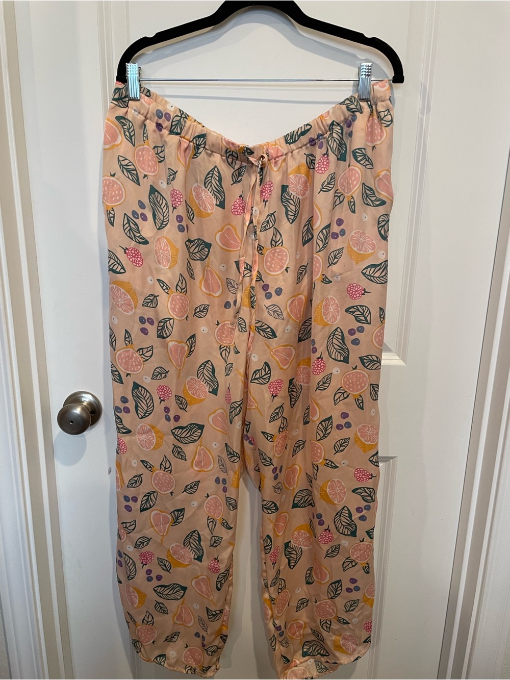 dip Peach Citrus Print Drawstring Joggers